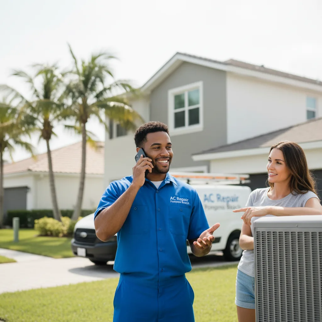 AC Repair Pompano Beach customer support in De Mossville